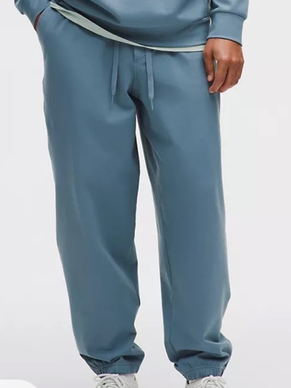 Lululemon Heavyweight Soft Jersey Relaxed-Fit Jogger Tall Steel Blue Men’s L NWT - Picture 3 of 11